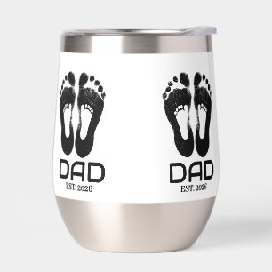 Date de naissance Empreintes de bébé Nouveau Papa