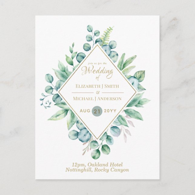 Date de sauvegarde Eucalyptus, invitation de maria (Devant)