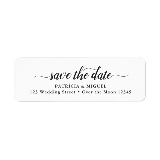 Date de sauvegarde simple Script moderne Calligrap (Devant)