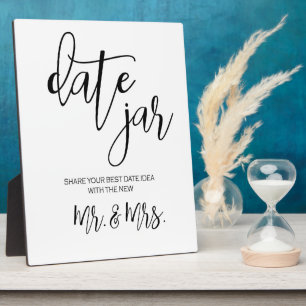 Date jar sign tabletop  Plaque
