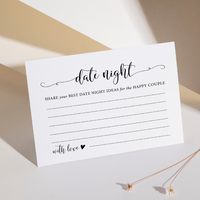 Date Jar Wedding Advice Date Night Ideas Card (Creator Uploaded)