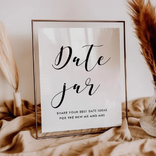 Date jar wedding sign