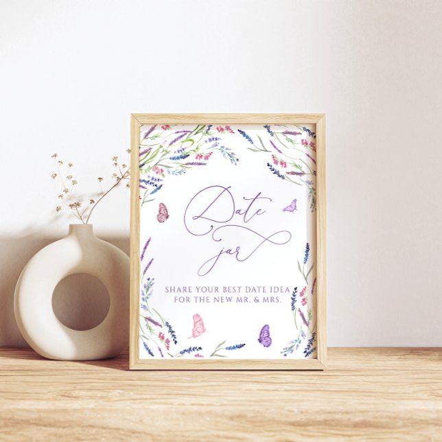 Date Jar Wildflower Bridal Shower Poster (Creator Uploaded)