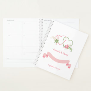Date Mariage personnalisé de deux coeurs
