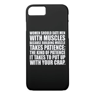 Date Men With Muscles - Funny Bodybuilding Case-Mate iPhone Case