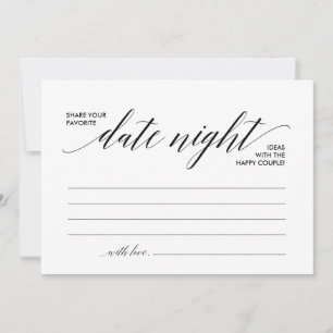 Date Night Card template, date night ideas