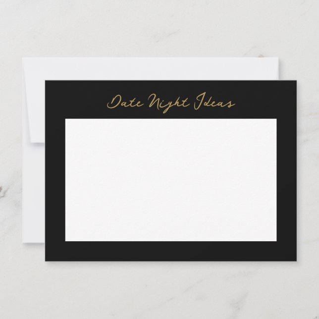 Date night idea  card (Front)