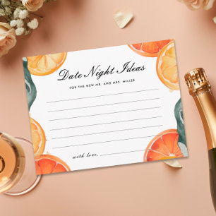 Date Night Ideas Aperol Spritz Bridal Shower Enclosure Card
