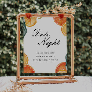 Date Night Ideas Aperol Spritz Bridal Shower Sign