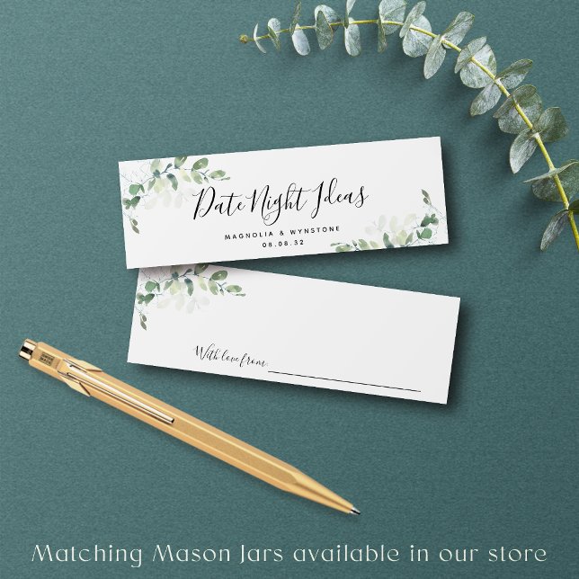 Date Night Ideas Eucalyptus Mariage Fête des marié (Créateur téléchargé)