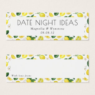 Date Night Ideas Lemons Fête des mariées Mariage