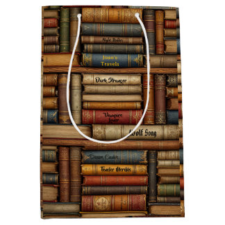Date Night with a Book Customize Your Name Medium Gift Bag