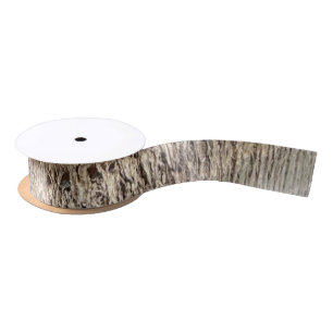 Date Palm Tree Trunk Texture Closeup Photo Image Satin Ribbon