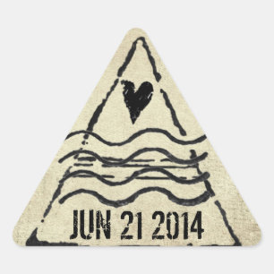 Dated Passport Stamp Sticker