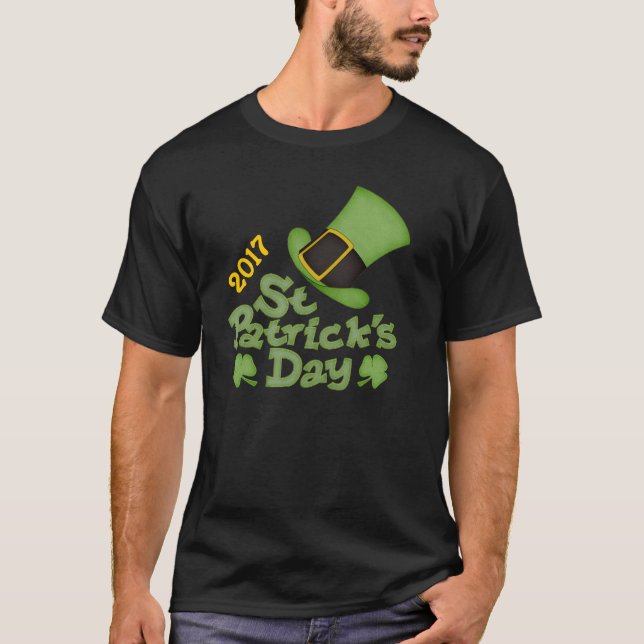 Dated St Patrick's Day T-Shirt Template (Front)