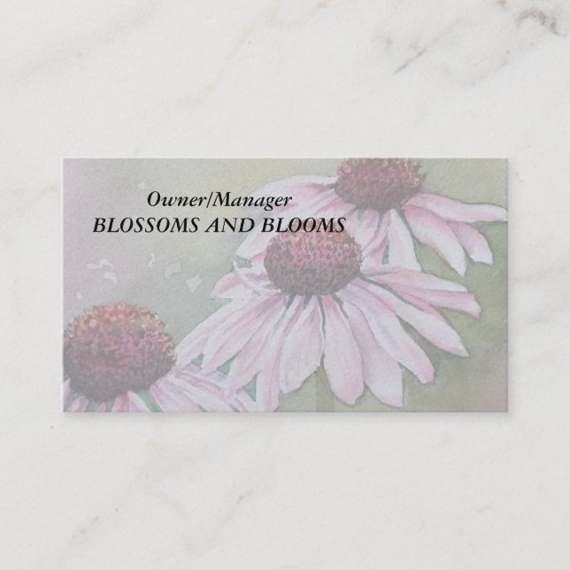 DATES ROSES CARTES DE VISITE PERSONNALISABLES (Devant)