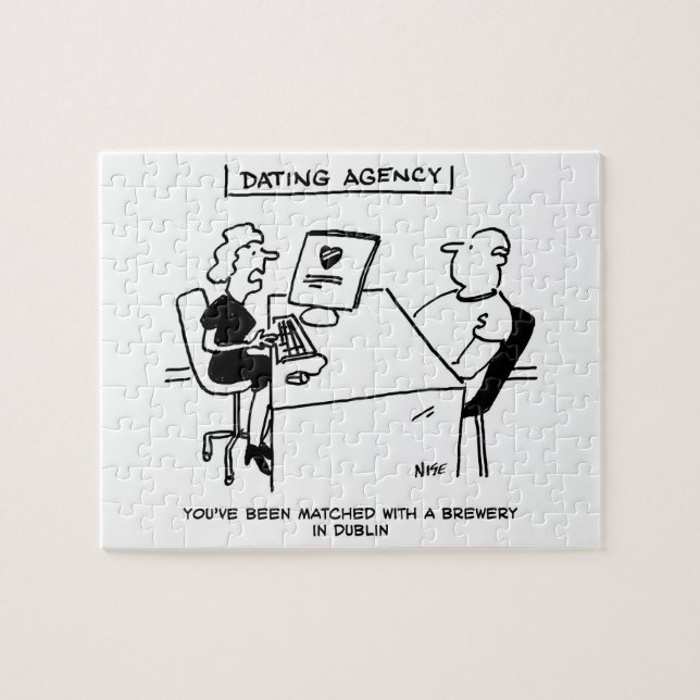 Dating Agency Matches with a Brewery Jigsaw Puzzle (Horizontal)