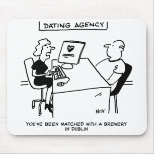 Dating Agency Matches with a Brewery Mouse Pad