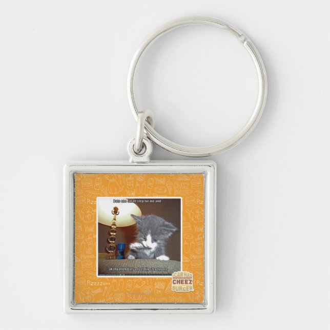 Dats one small step fur me keychain (Front)