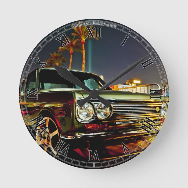 Datsun Bluebird SSS 510 coupe Round Clock (Front)