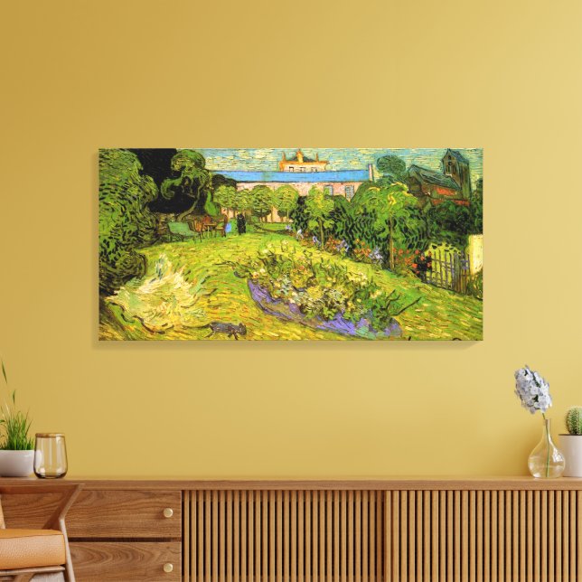 Daubigny's Garden by Vincent van Gogh, Le Jardin Canvas Print (Insitu(LivingRoom))