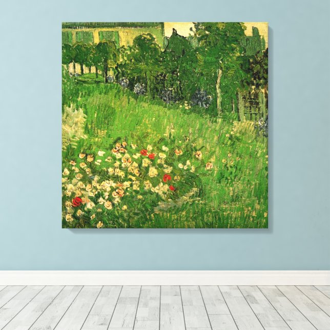 Daubigny's Garden by Vincent van Gogh, Le Jardin Canvas Print (Insitu(Wood Floor))