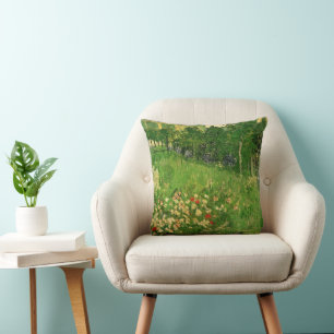 Daubigny's Garden by Vincent van Gogh, Le Jardin Throw Pillow