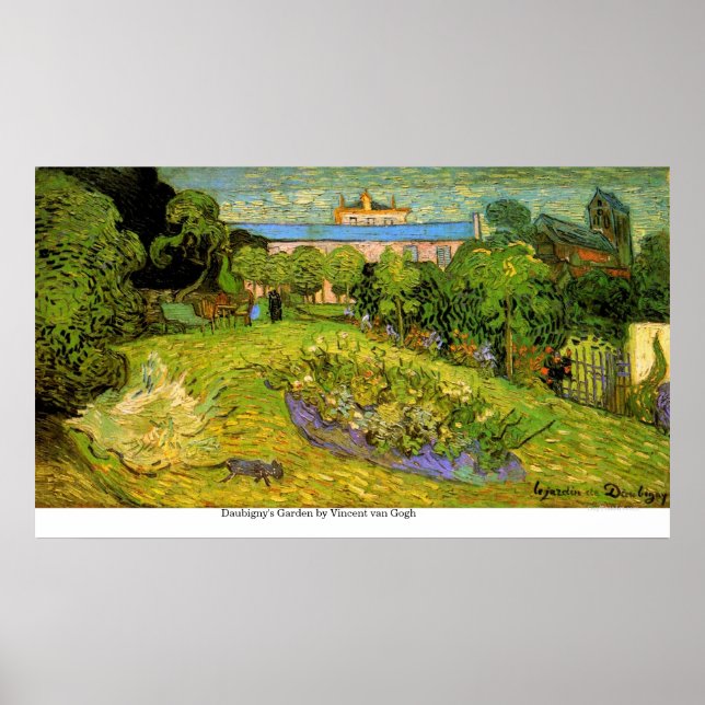 Daubigny's Garden by Vincent van Gogh Poster (Front)