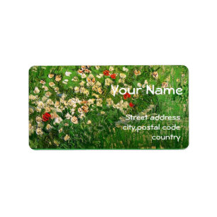 Daubigny's Garden, Vincent van Gogh, address label