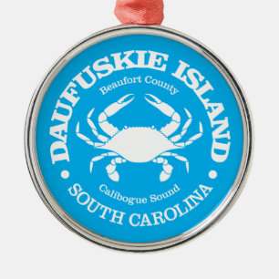 Daufuskie Island (crab) Metal Ornament