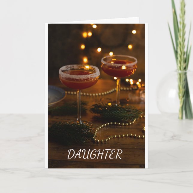 *DAUGHTER* A BEAUTIFUL CARD DECEMBER BIRTHDAY (Front)