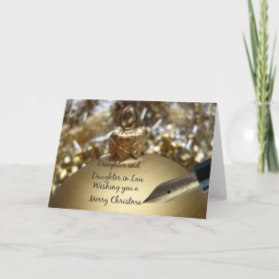 Daughter and Daughter in Law wishing you merry chr Holiday Card