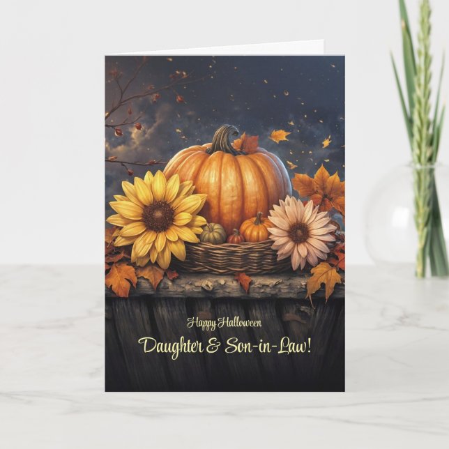 Daughter and Husband Son in Law Halloween Card (Front)
