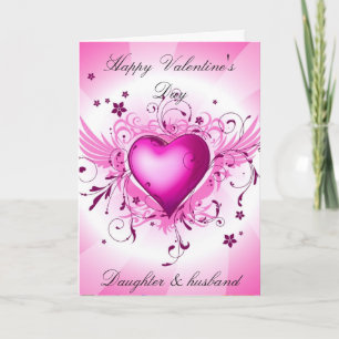 Daughter and husband valentine's day card