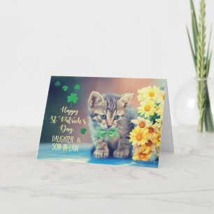 Daughter and Son-in-Law St. Patrick’s Day Kitten Card