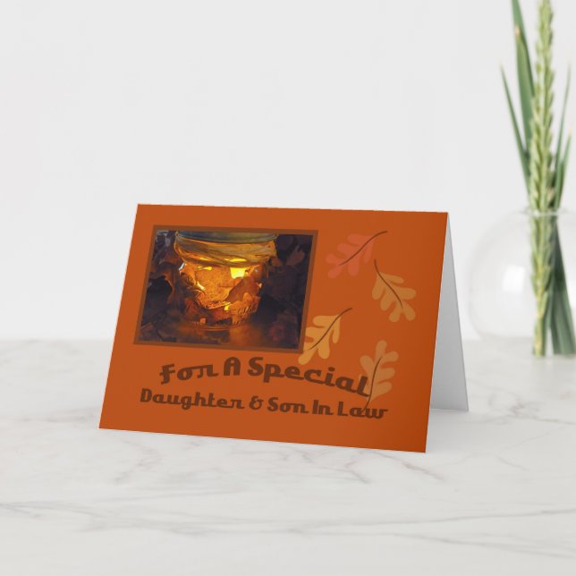 Daughter and Son In Law Thanksgiving Card (Front)