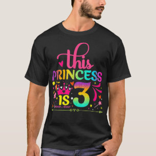 Daughter Birthday 3 Years Old Girl 3rd Bday Funny T-Shirt
