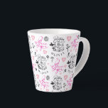 Daughter  Birthday Calligraphy Custom Name  Modern Latte Mug<br><div class="desc">This modern birthday design is created for a daughter and is also perfect for a granddaughter, niece, or anyone who is like a daughter. It can be given by fathers, mothers, grandparents, aunts, uncles, or anyone wishing to celebrate a special daughter-like bond. The design features elegant calligraphy, refined typography, and...</div>