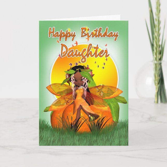Daughter Birthday Card - Moonies Citrus Fairy - Af (Front)