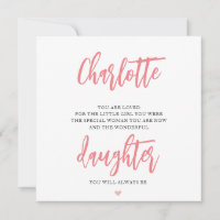 Daughter Birthday Card Poem