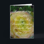 Daughter Birthday Card with Beautiful sentiment<br><div class="desc">Daughter Birthday Card with Beautiful sentiment'.</div>