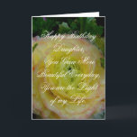 Daughter Birthday Card with Beautiful sentiment<br><div class="desc">Daughter Birthday Card with Beautiful sentiment'.</div>