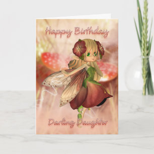 Daughter Birthday Card With Strawberry & Cream Fai
