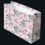 Daughter  Birthday  Custom Name   Large Gift Bag<br><div class="desc">This modern birthday design is created for a daughter and is also perfect for a granddaughter, niece, or anyone who is like a daughter. It can be given by fathers, mothers, grandparents, aunts, uncles, or anyone wishing to celebrate a special daughter-like bond. The design features elegant calligraphy, refined typography, and...</div>