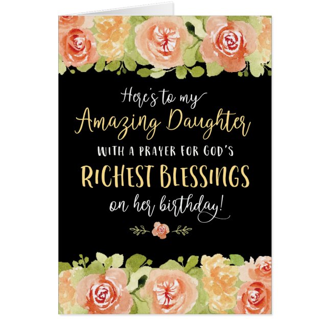 Daughter Birthday, Here's to my Amazing Daughter (Front)