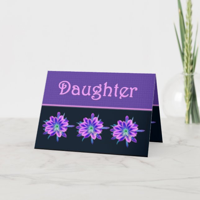 DAUGHTER - Bridesmaid Invitation Tropical Flowers (Front)