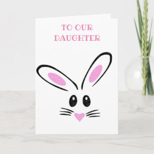 ***DAUGHTER*** BUNNY SAYS "HAPPY EASTER" CARD