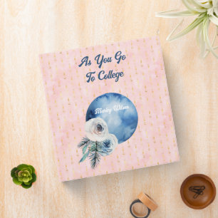 Daughter Celestial Pink As You Go To College  Binder