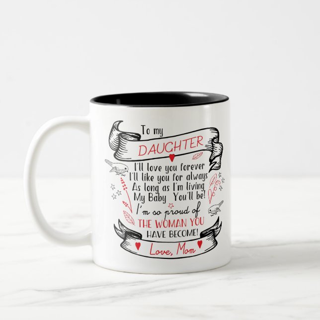 Daughter Coffee Mug Gift from Proud Mom (Left)