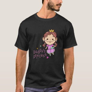 Daughter Daddys Princess Girl First Father's Day T-Shirt